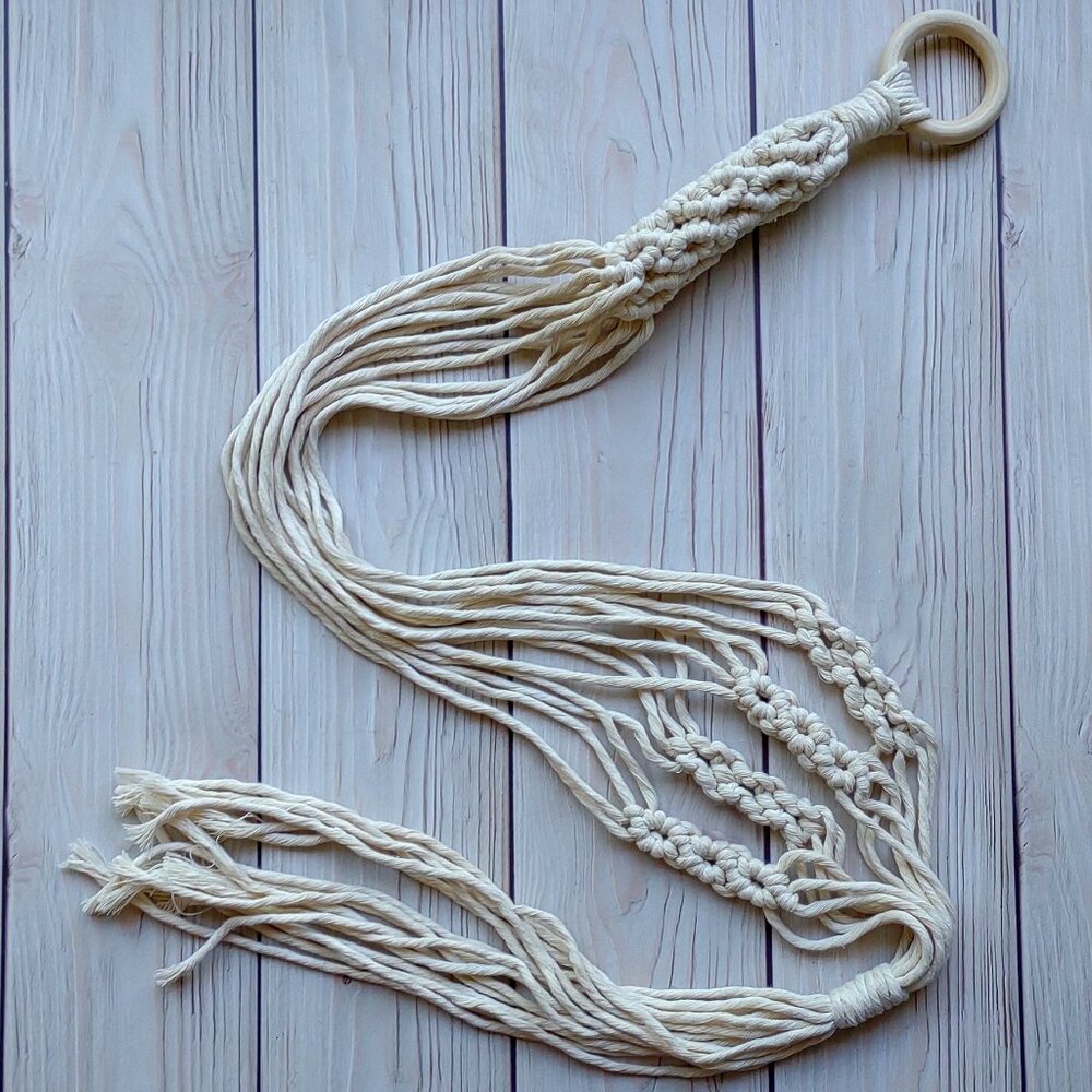 NEW! Natural Macrame Plant Hanger | Hanging Planter Indoor Garden Home Decor